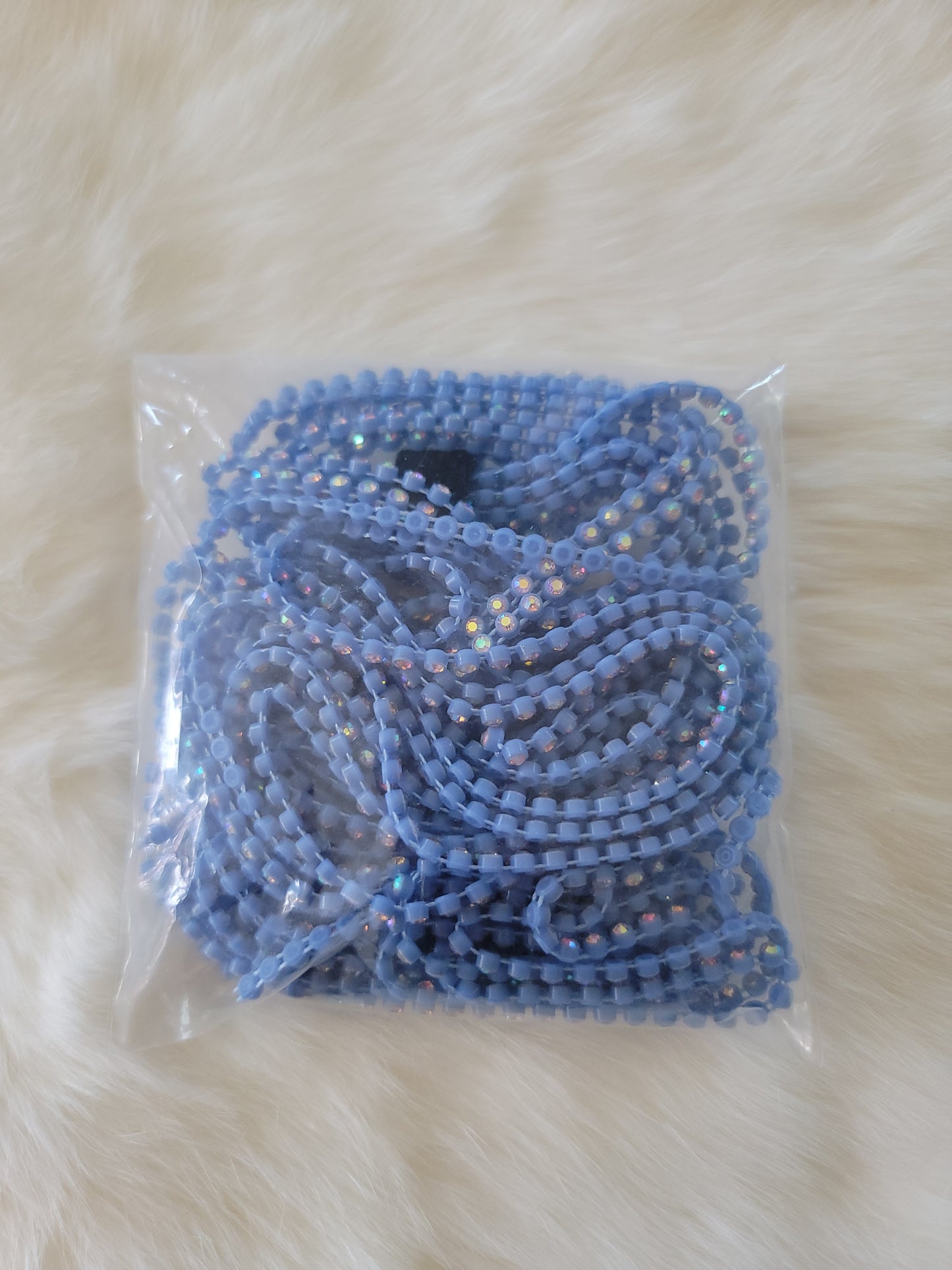 Rhinestone banding Plastic ss6: Baby Blue AB