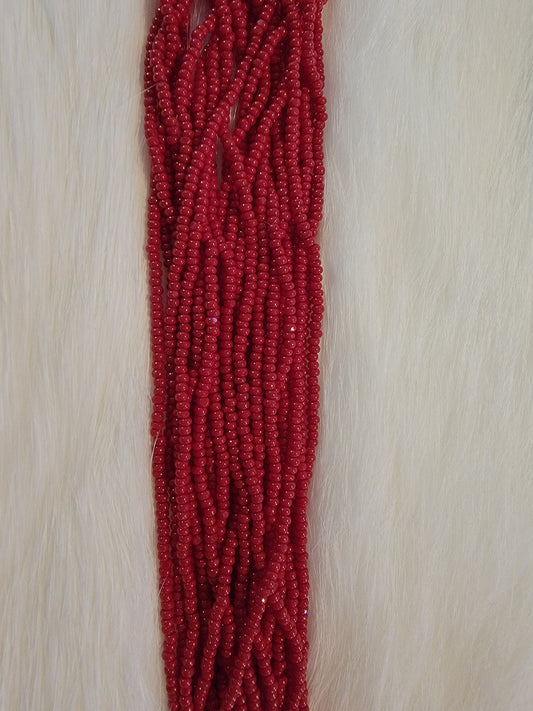 Charlotte Cut Beads - 13/0 - Opaque Dark Red