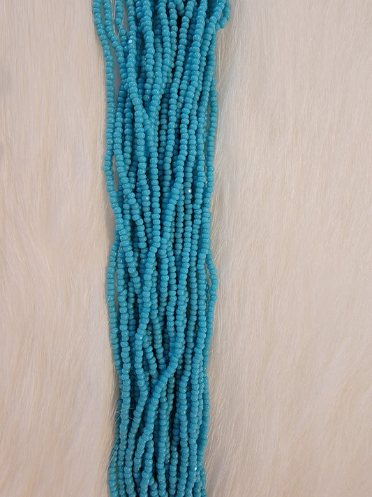 Charlotte Cut Beads - 13/0 - Opaque Medium Turquoise