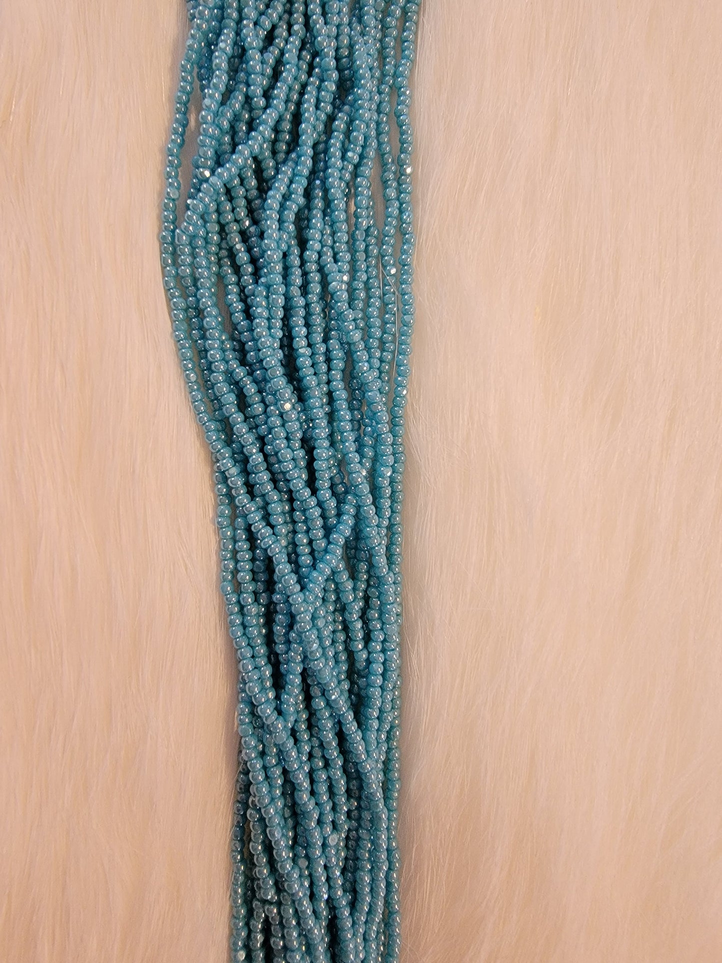 Charlotte Cut Beads - 13/0 - Opaque Medium Turquoise Luster