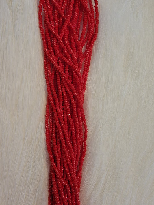 Charlotte Cut Beads - 13/0 - Opaque Red