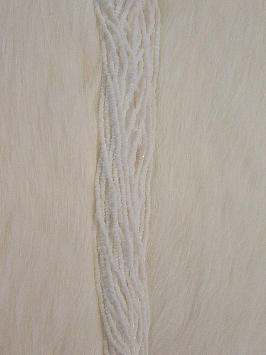 Charlotte Cut Beads - 13/0 - Opaque White