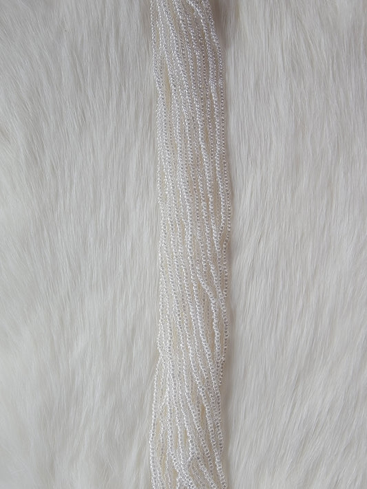 Czech Beads - 11/0 - Colourlined Lustre White