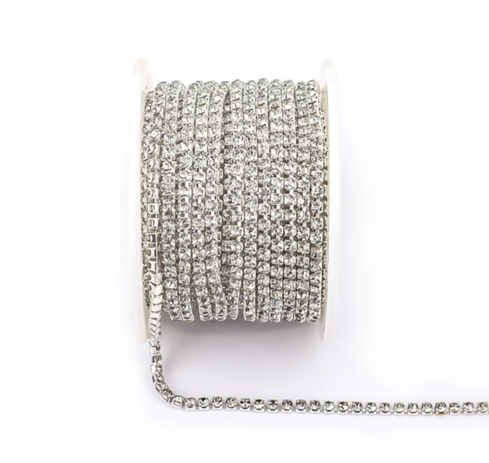 Rhinestone Banding Metal ss6: Crystal