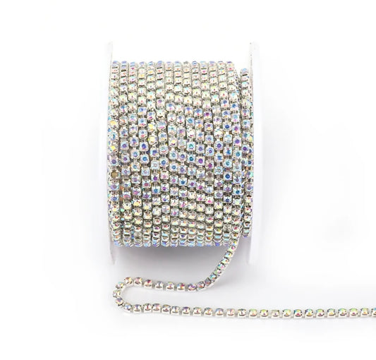 Rhinestone Banding Metal ss6: Crystal AB