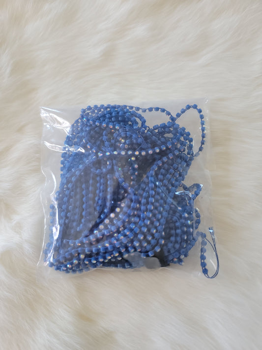 Rhinestone banding Plastic ss6: Dark Blue AB