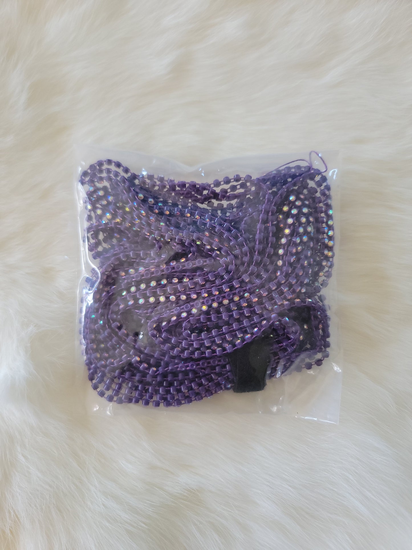 Rhinestone banding Plastic ss6: Dark Purple AB