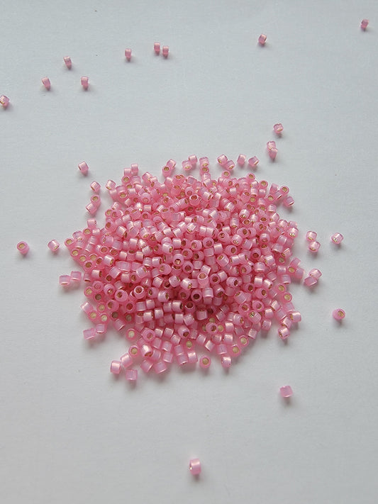 Delicas - Size 11/0 - Dyed Silverlined Pink Alabaster