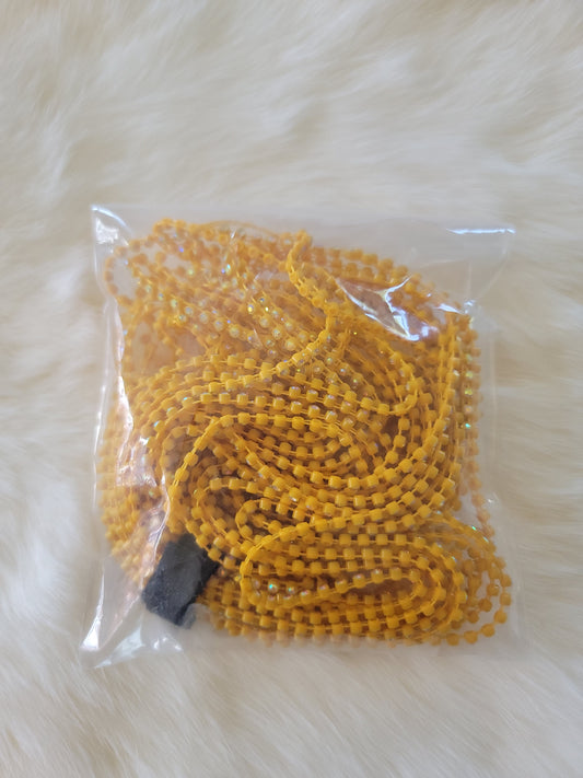 Rhinestone banding Plastic ss6: Light Orange AB