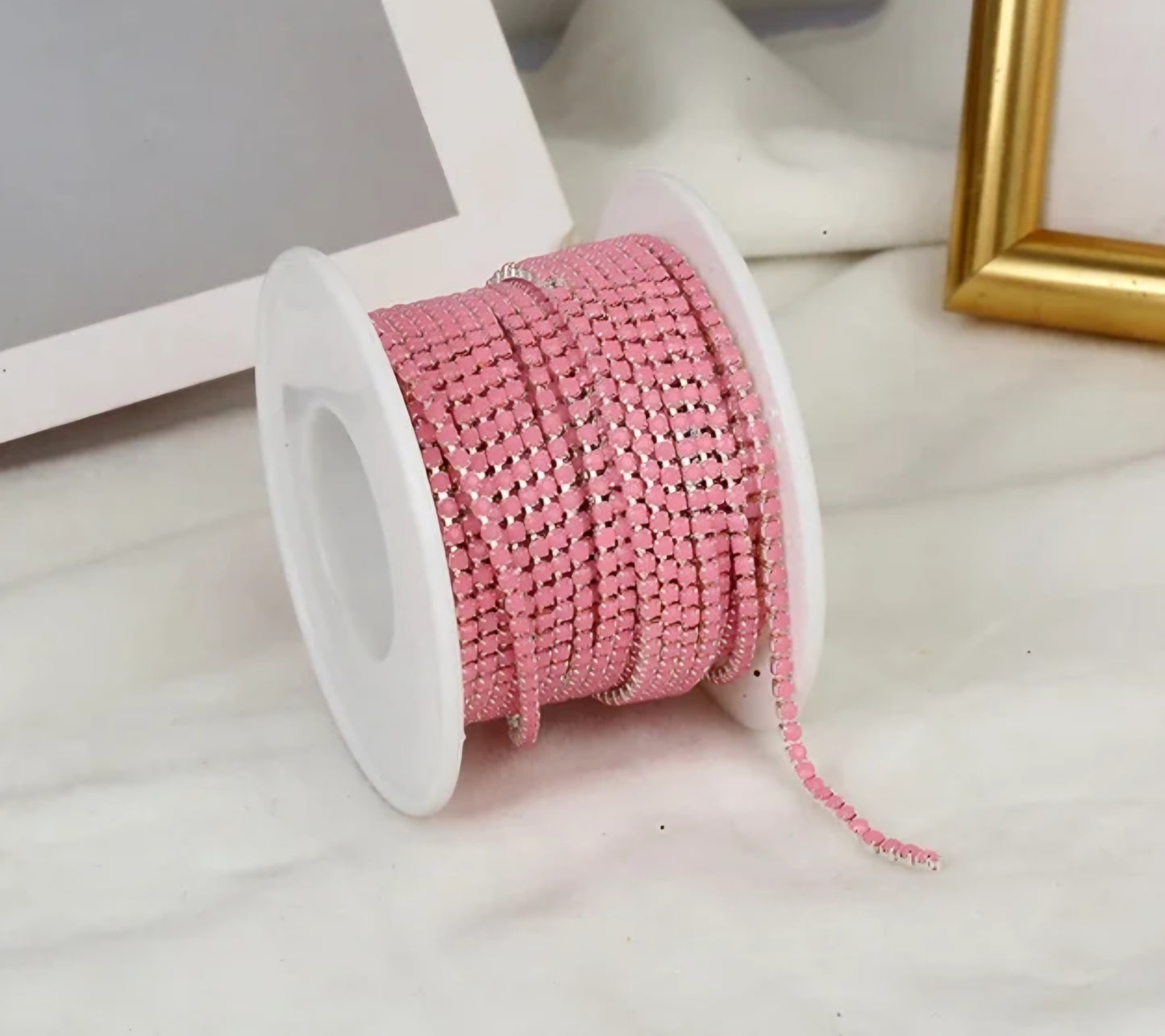 Rhinestone Banding Metal ss6: Opal pink