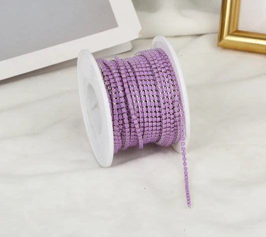Rhinestone Banding Metal ss6: Opal violet
