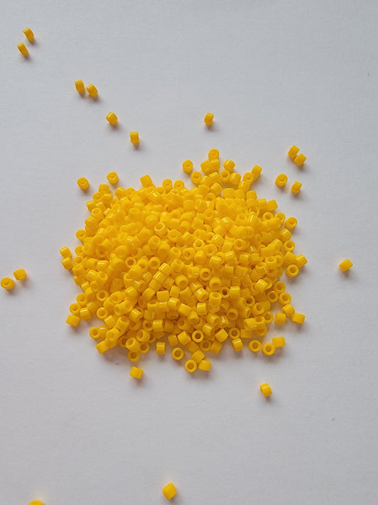 Delicas - Size 11/0 - Opaque Dark Yellow