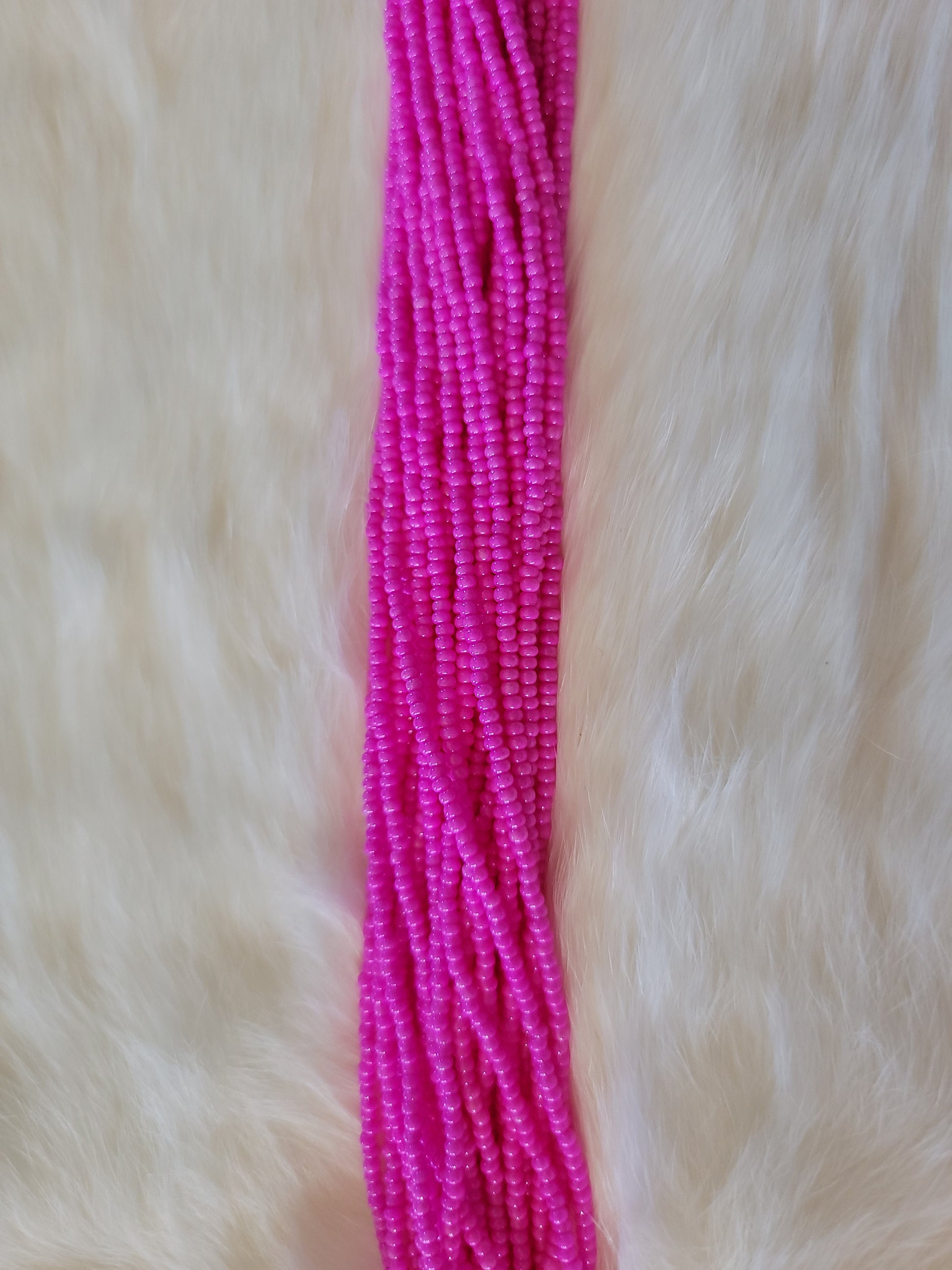 Czech Beads - 11/0 - Opaque Dyed Chalk Fuchsia