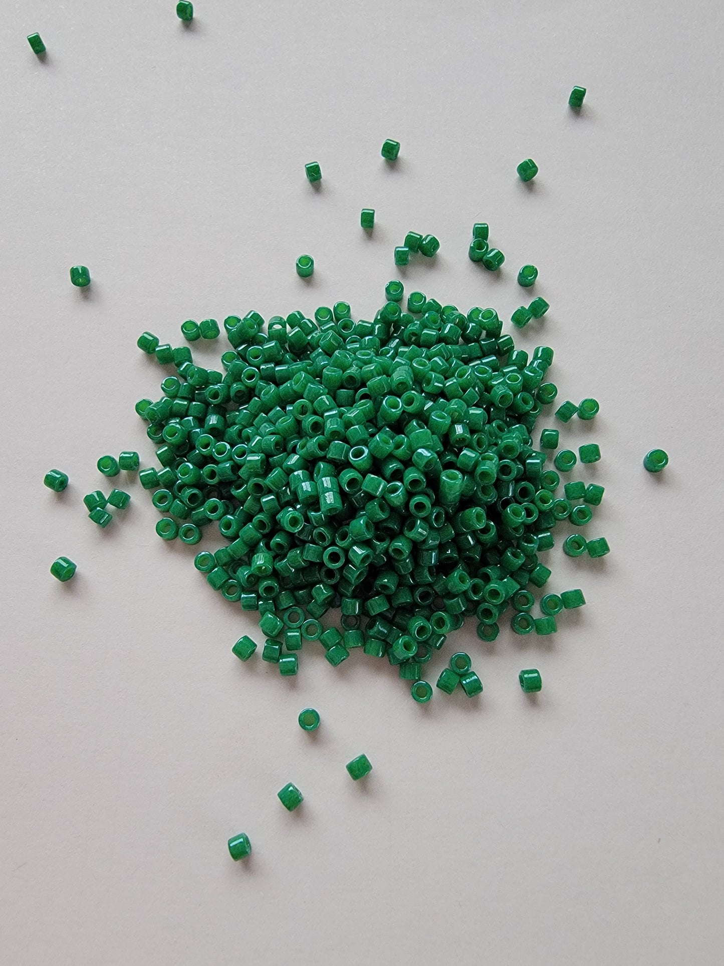 Delicas - Size 11/0 - Opaque Dyed Dark Green