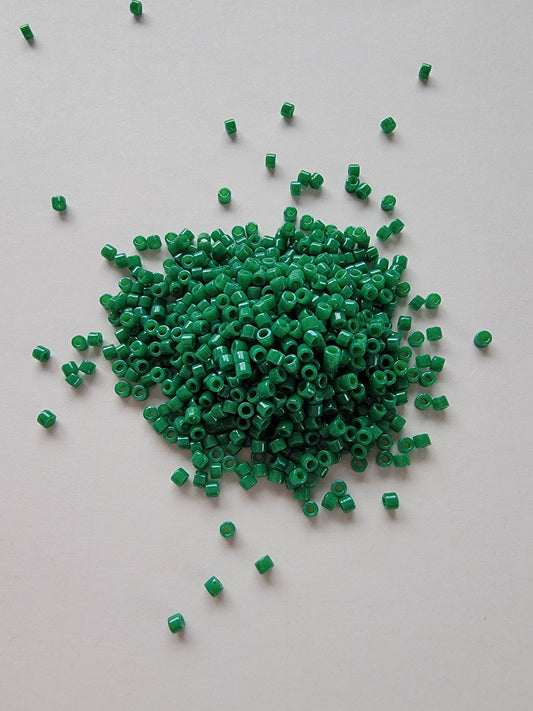 Delicas - Size 11/0 - Opaque Dyed Dark Green