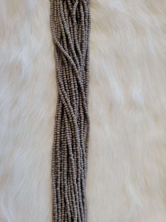 Czech Beads - 11/0 - Opaque Grey