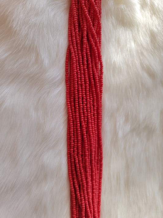 Czech Beads - 11/0 - Opaque Matte Red