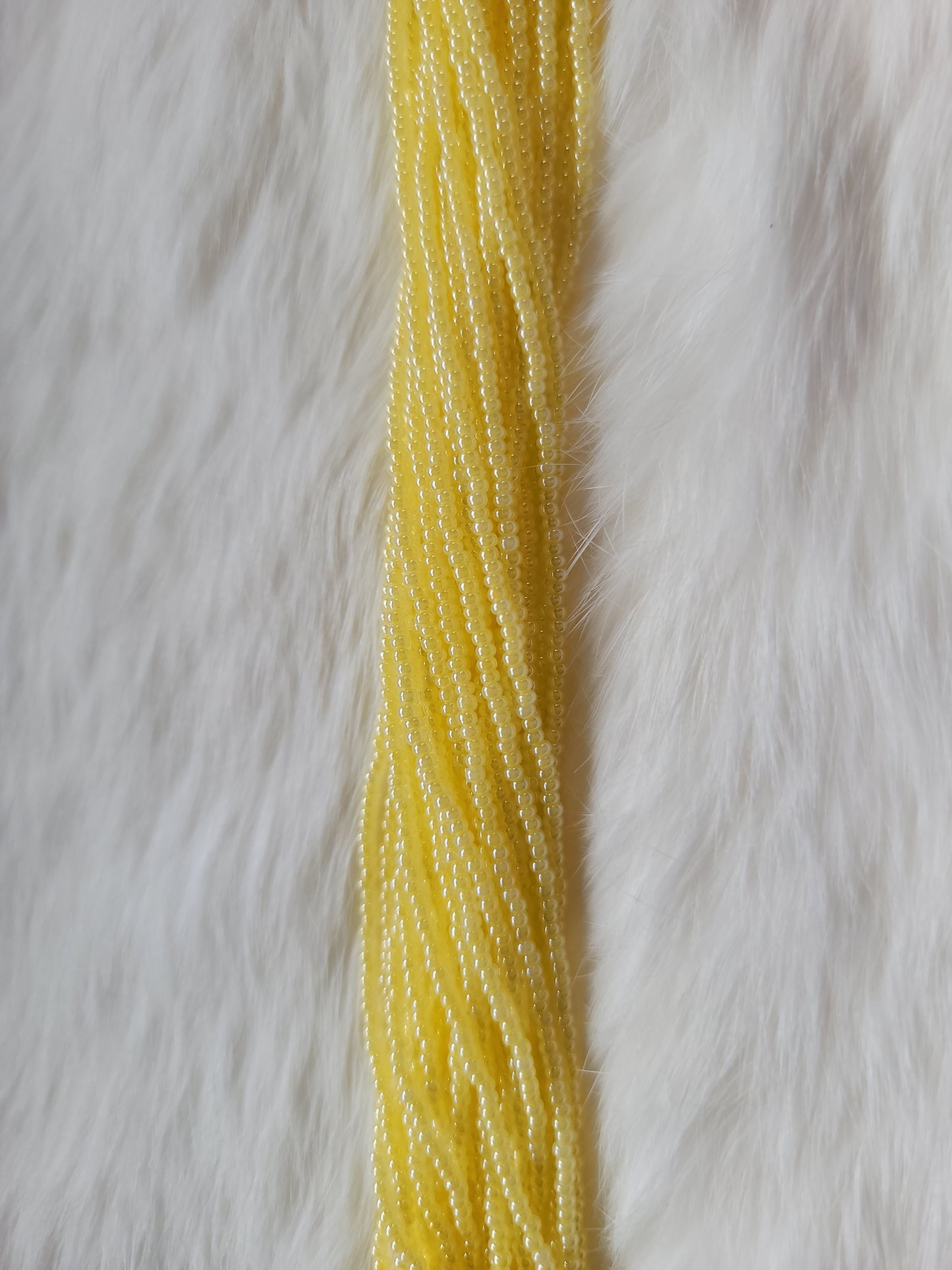 Czech Beads - 11/0 - Pearlized Ceylon Yellow