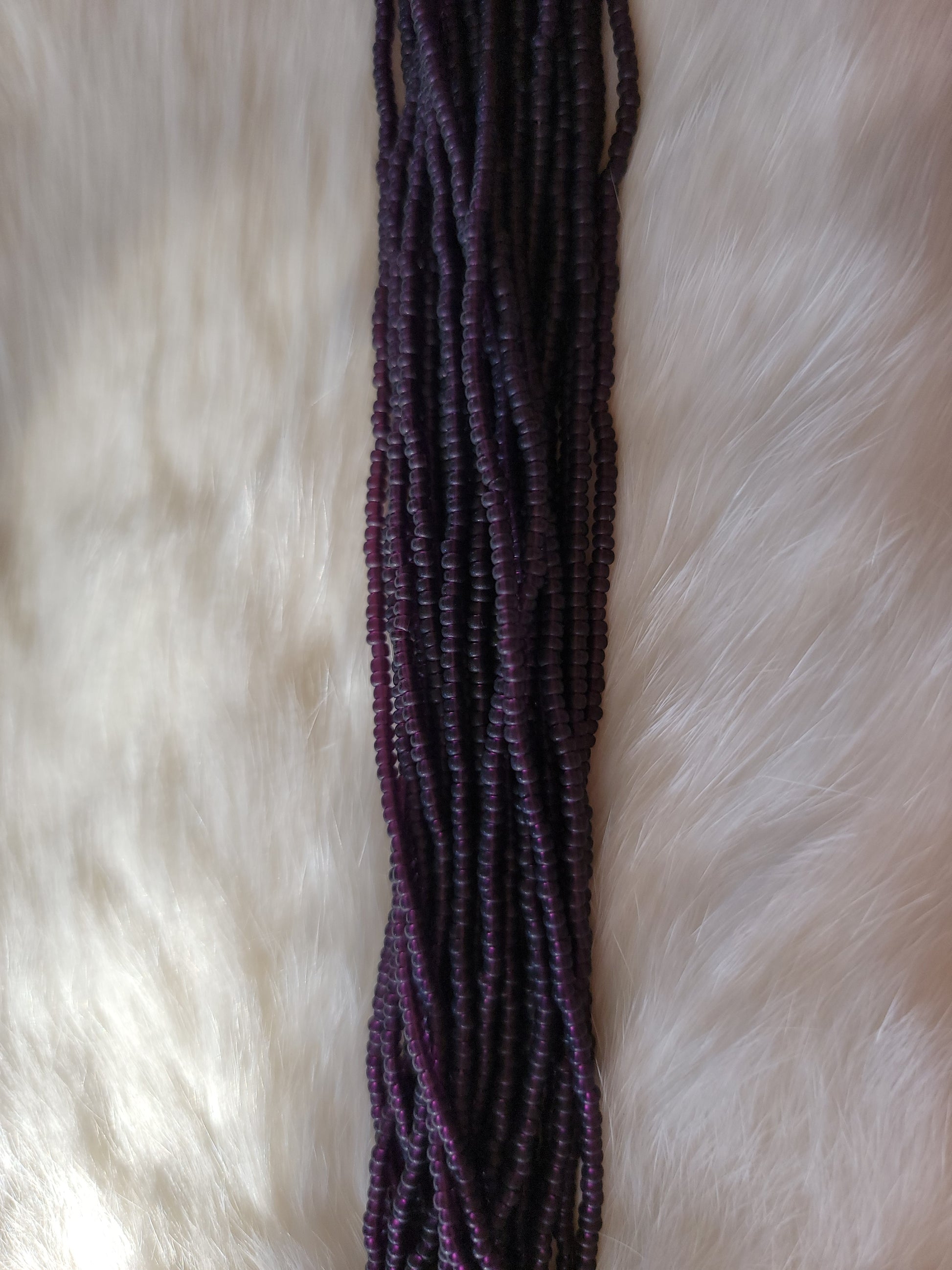 Czech Beads - 11/0 - Transparent Matte Dark Amethyst