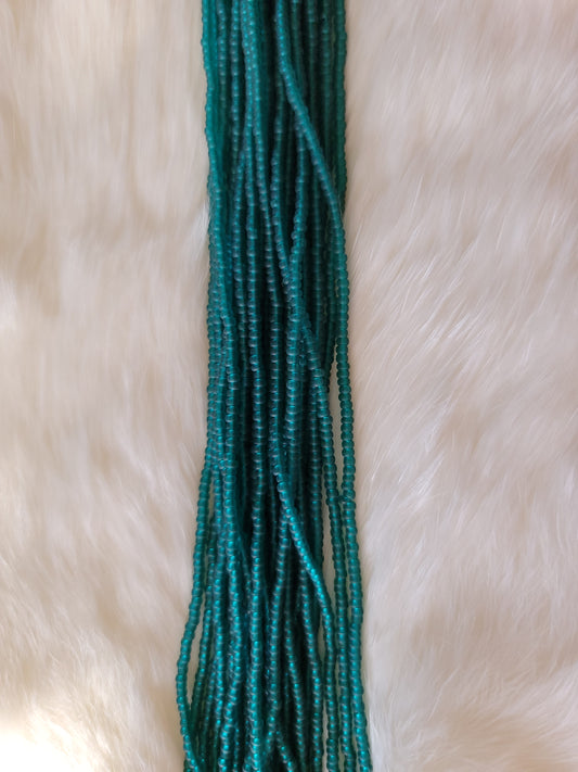 Czech Beads - 11/0 - Transparent Matte Teal Green