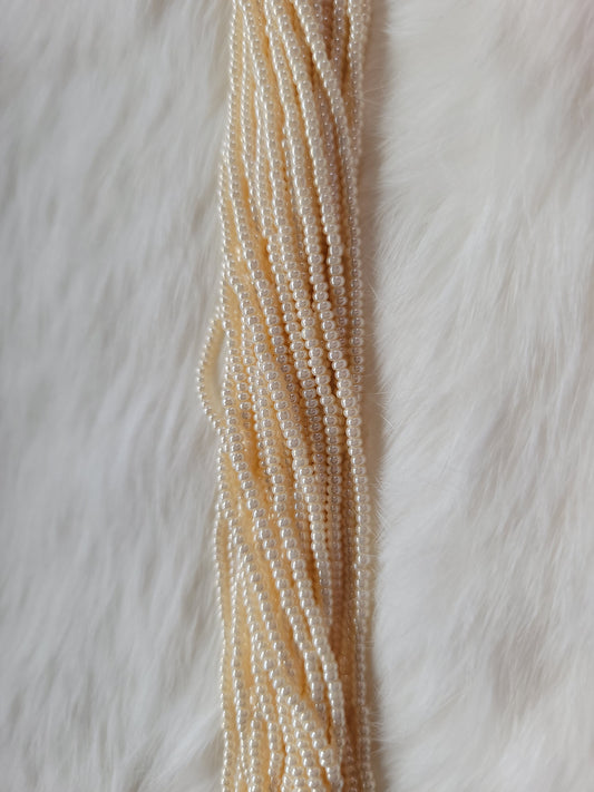 Czech Beads - 11/0 - Pearlized Eggshell Pearl