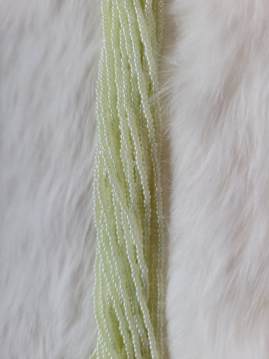 Czech Beads - 11/0 - Pearlized Green